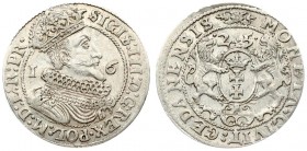 Poland 1 Ort 1625 Gdansk. Sigismund III Vasa (1587-1632). The city of Gdansk. Ort 1625; at the end of the inscription on the obverse PR. Silver. Shata...