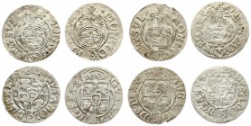Poland 1/24 Thaler 1632-33 Sigismund III Vasa (1587-1632). Swedish occupation Gustav II Adolf Elblag. Silver. Ahlstrom 5. Lot of 4 Coins