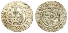 Poland 1/24 Thaler 1633 Sigismund III Vasa (1587-1632) Swedish occupation Gustav II Adolf Elblag. Silver. Ahlstrom 5; Bahr. 9354