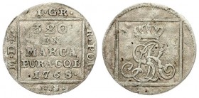 Poland 1 Grosz 1768 FS Stanislaus Augustus(1764-1795). Averse: Crowned SAR monogram within square. Reverse: Inscription; date within square. Reverse I...