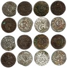 Latvia Livonia 1 Solidus 1641-1662 & Poland 1 Solidus 1664. Silver; Copper. Lot of 8 Coins