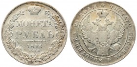 Russia 1 Rouble 1832 СПБ НГ St. Petersburg Mint. Nicholas I (1826-1855). Averse: Crowned double imperial eagle. Reverse: Crown above value and date wi...