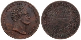 Russia Medal 1840 of the St. Petersburg Technological Institute "For laudable successes".St. Petersburg Mint. No signature medal. Image of the Emperor...