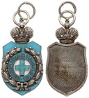 Russia Badge 1899 Society of Care for Poor and Sick Children (SOCIETY "BLUE CROSS"); (for the special assistance rendered to society; К. Н. де Рошфор ...