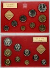 RUSSIA USSR 1976 LENINGRAD MINT 9 COINS OFFICIAL COIN SET IN ORIGINAL PACKAGE USSR CCCP