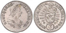 MARIA THERESA (1740 - 1780)&nbsp;
3 Kreuzer, 1779, 1,66g, BV. Her. 1430&nbsp;

EF | EF