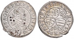 FERDINAND II (1619 - 1637)&nbsp;
3 Kreuzer, 1630, 1,66g, Graz. Her. 1089&nbsp;

about EF | about EF