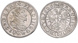 FERDINAND II (1619 - 1637)&nbsp;
3 Kreuzer, 1626, 1,68g, Wien. Her. 1040&nbsp;

EF | EF
