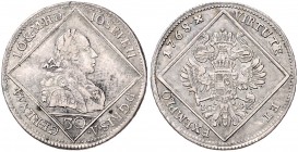 JOSEPH II (1765 - 1790)&nbsp;
30 Kreuzer, 1768, 6,89g, I.C.S.K. Her. 113&nbsp;

VF | VF