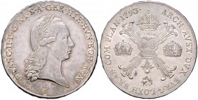FRANCIS II / I (1792 - 1806 - 1835)&nbsp;
1 Thaler, 1793, 29,57g, B. Her. 469&nbsp;

about UNC | about UNC