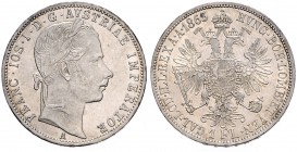 FRANZ JOSEPH I (1848 - 1916)&nbsp;
1 Gulden, 1863, 12,36g, A. Früh. 1468&nbsp;

about UNC | about UNC