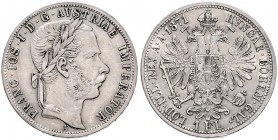 FRANZ JOSEPH I (1848 - 1916)&nbsp;
1 Gulden, 1871, 12,27g, A. Früh. 1490&nbsp;

VF | VF