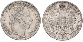 FRANZ JOSEPH I (1848 - 1916)&nbsp;
1 Gulden, 1871, 12,32g, A. Früh. 1490&nbsp;

VF | VF