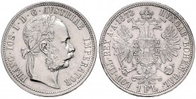 FRANZ JOSEPH I (1848 - 1916)&nbsp;
1 Gulden, 1873, 12,34g, Früh. 1493&nbsp;

about EF | about EF