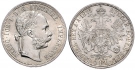FRANZ JOSEPH I (1848 - 1916)&nbsp;
1 Gulden, 1875, 12,35g, Früh. 1495&nbsp;

UNC | UNC