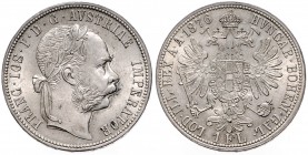FRANZ JOSEPH I (1848 - 1916)&nbsp;
1 Gulden, 1876, 12,34g, Früh. 1496&nbsp;

UNC | UNC