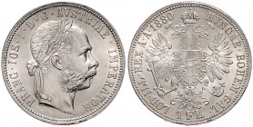 FRANZ JOSEPH I (1848 - 1916)&nbsp;
1 Gulden, 1880, 12,28g, Früh. 1500&nbsp;

UNC | UNC