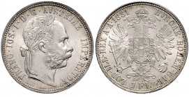 FRANZ JOSEPH I (1848 - 1916)&nbsp;
1 Gulden, 1881, 12,28g, Früh. 1501&nbsp;

UNC | UNC