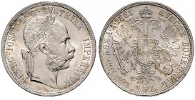 FRANZ JOSEPH I (1848 - 1916)&nbsp;
1 Gulden, 1881, 12,3g, Früh. 1501&nbsp;

UNC | UNC