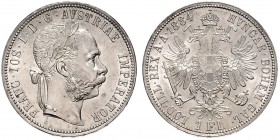 FRANZ JOSEPH I (1848 - 1916)&nbsp;
1 Gulden, 1884, 12,32g, Früh. 1504&nbsp;

UNC | UNC