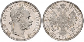 FRANZ JOSEPH I (1848 - 1916)&nbsp;
1 Gulden, 1886, 12,32g, Früh. 1506&nbsp;

UNC | UNC