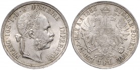 FRANZ JOSEPH I (1848 - 1916)&nbsp;
1 Gulden, 1888, 12,36g, Früh. 1508&nbsp;

UNC | UNC