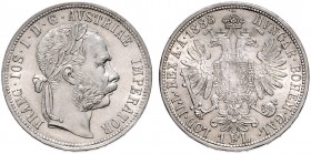 FRANZ JOSEPH I (1848 - 1916)&nbsp;
1 Gulden, 1888, 12,35g, Früh. 1508&nbsp;

UNC | UNC
