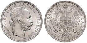 FRANZ JOSEPH I (1848 - 1916)&nbsp;
1 Gulden, 1890, 12,36g, Früh. 1510&nbsp;

UNC | UNC
