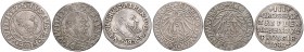 ALBERT (1525 - 1560)&nbsp;
Lot 3 coins 3 Groschen (1 pcs.), 1 Groschen (2 pcs.), 6,36g&nbsp;

VF | VF