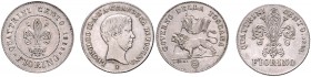Lot 2 coins 1 Lira 1843, 1859, 13,65g&nbsp;

VF | VF