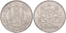 FREE CITY OF DANZIG&nbsp;
5 Gulden, 1923, 24,96g, Fischer WMG 015&nbsp;

about EF | about EF