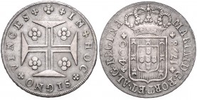 MARIA I (1786 - 1799)&nbsp;
400 Reis, 1798, 14,42g, KM 288&nbsp;

VF | VF