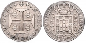 JOHN VI (1799 - 1816)&nbsp;
400 Reis, 1815, 13,86g, KM 331&nbsp;

VF | VF , vada střížku | defect of the flan
