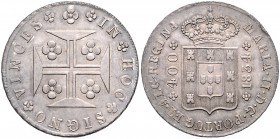 MARIA II (1834 - 1853)&nbsp;
400 Reis, 1834, 14,79g, KM 403.2&nbsp;

EF | EF