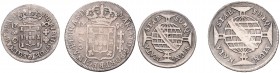 Lot 2 coins 80 Reis, 160 Reis, 1790, 6,2g&nbsp;

VF | VF