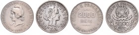 Lot 2 coins 2000 Reis 1907, 1915, 39,72g&nbsp;

VF | VF