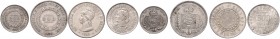 Lot 4 coins 500 Reis (3 pcs.) 1853, 1889, 1906, 200 Reis (1 pcs.) 1857, 20,28g&nbsp;

VF | VF