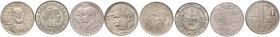 Lot 4 coins 2000 Reis 1922, 1926, 1932, 1935 Anniversary, 32,04g&nbsp;

EF | EF