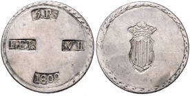 FERDINAND VII (1808 - 1833)&nbsp;
5 Peseta, 1809, 26,41g, KM 7&nbsp;

VF | VF , RR!