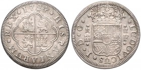 LUDVÍK (1808 - 1814)&nbsp;
2 Real, 1724, 5,64g, KM 328&nbsp;

about EF | about EF