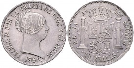 IZABELLA II (1833 - 1868)&nbsp;
10 Real, 1854, 12,99g&nbsp;

EF | EF