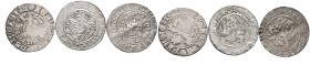 VLADISLAUS II OF HUNGARY (1471 - 1516)&nbsp;
Lot 3 coins Prague Groschen, 7,68g, Kutná Hora&nbsp;

VF | VF