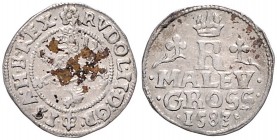 COINS MINTED IN BOHEMIA DURING THE REIGN OF RUDOLF II (1576 - 1612)&nbsp;
Small groschen, 1583, 0,99g, Praha. Hal. 337&nbsp;

VF | VF