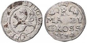 COINS MINTED IN BOHEMIA DURING THE REIGN OF RUDOLF II (1576 - 1612)&nbsp;
Small groschen, 1594, 1,18g, Kutná Hora. Hal. 380&nbsp;

about EF | about...