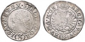 COINS MINTED IN BOHEMIA DURING THE REIGN OF FERDINAND II (1619 - 1637)&nbsp;
3 Kreuzer, 1631, 1,65g, Jáchymov. Hal. 844&nbsp;

VF | VF