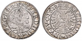 COINS MINTED IN BOHEMIA DURING THE REIGN OF FERDINAND II (1619 - 1637)&nbsp;
3 Kreuzer, 1628, 1,64g, Vratislav. Hal. 1018&nbsp;

about EF | about E...
