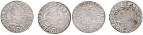 COINS MINTED IN BOHEMIA DURING THE REIGN OF FERDINAND II (1619 - 1637)&nbsp;
Lot 2 coins 3 Kreuzer, 1629, 3,14g, Olomouc. Hal. 929&nbsp;

VF | VF