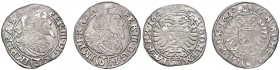 COINS MINTED IN BOHEMIA DURING THE REIGN OF FERDINAND III (1637 - 1657)&nbsp;
Lot 2 coins 3 Kreuzer 1640, 1647, 3,14g, Praha&nbsp;

VF | VF