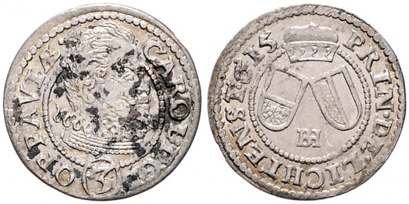 COINAGE OF CZECH NOBLE FAMILIES - KARL I, PRINCE OF LICHTENSTEIN (1569 - 1627)&n...