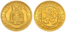 CZECHOSLOVAKIA&nbsp;
1 Ducat, 1924, 3,49g, MCH CSR1D-005&nbsp;

UNC | UNC